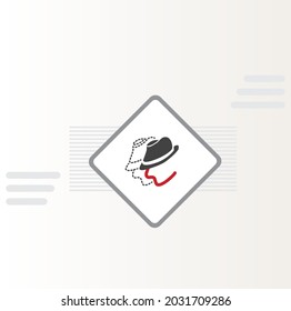 Identify Spoofing icon vector design
