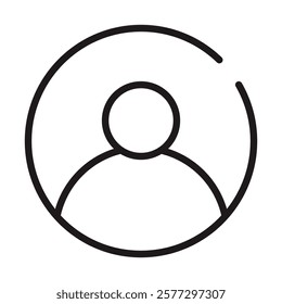 Identify Users Icon – User Profile Representing AI-Based User Identification