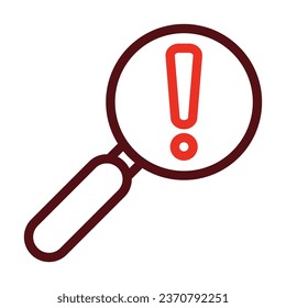Identify Vector Thick Line Two Color Icons For Personal And Commercial Use.
