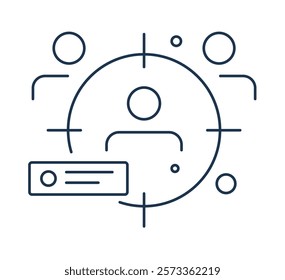 Identifyig Target Customer - Stock Icon as EPS 10 File
