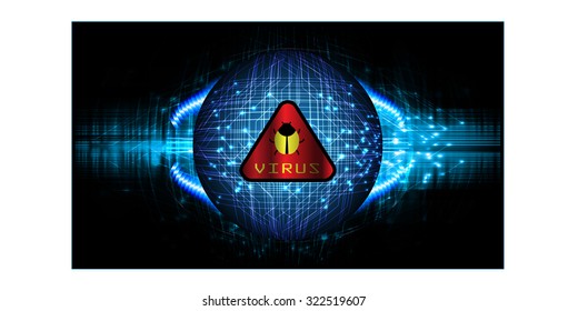 identifying a computer virus. Anti virus protection and computer security concept. PC. vector one zero. scan. technology digital website. vector