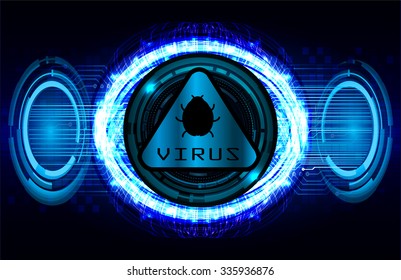 identifying a computer virus. Anti virus protection and computer security concept. PC. one zero. scan. technology digital website. vector. lock, key, Padlock