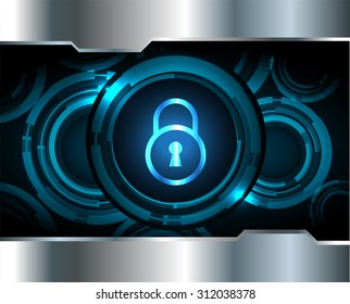 identifying a computer virus. Antivirus protection and computer security concept. PC. vector one zero. scan. technology digital website internet web. lock, key, Padlock