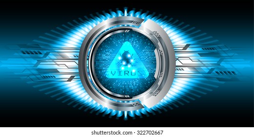 identifying a computer virus. Antivirus protection and computer security concept. PC. one zero. scan. technology digital website internet web. vector