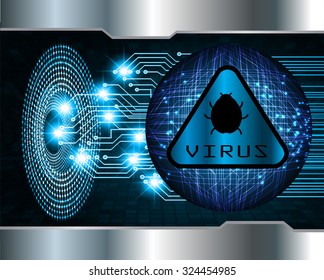 identifying a computer virus. Antivirus protection and computer security concept. PC. vector one zero. scan. technology digital website internet web.