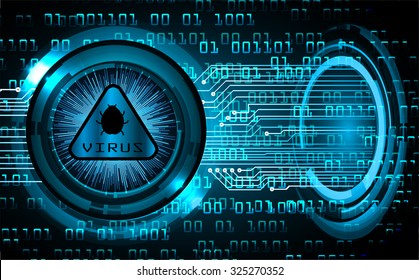identifying a computer virus. Antivirus protection and computer security concept. PC. one zero. scan. technology digital website. vector