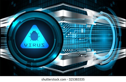 identifying a computer virus. Antivirus protection and computer security concept. PC. vector one zero. scan. technology digital website internet web. vector