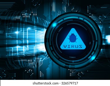 identifying a computer virus. Antivirus protection and computer security concept. PC. one zero. scan. technology digital website. vector