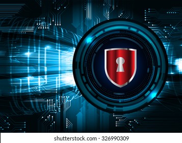 identifying a computer virus. Antivirus protection and computer security concept. PC. one zero. scan. technology digital website. vector. lock, key, Padlock