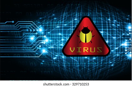 identifying a computer virus. Antivirus protection and computer security concept. PC. one zero.scan. technology digital website web.vector
