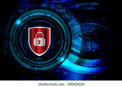 identifying a computer virus. Antivirus protection and computer security concept. PC. one zero. scan. technology digital website. vector. lock, key, Padlock