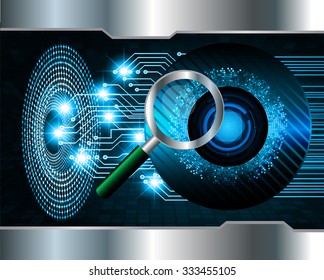 identifying a computer virus. Antivirus protection and computer security concept. PC. one zero. scan. technology digital website. vector. lock, key, Padlock