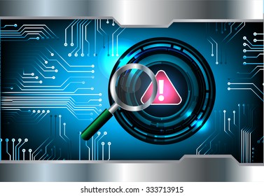 identifying a computer virus. Antivirus protection and computer security concept. PC. one zero. scan. technology digital website. vector. lock, key, Padlock