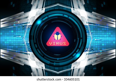 identifying a computer virus. Antivirus protection and computer security concept. PC. one zero. scan. technology digital website. vector. lock, key, Padlock