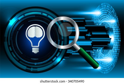 identifying a computer virus. Antivirus protection and computer security concept. 