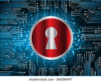 identifying a computer virus. Antivirus protection and computer security concept. PC. one zero. scan. technology digital website. vector. lock, key, Padlock.