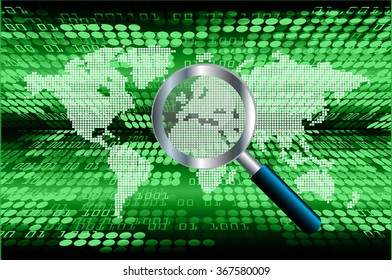 identifying a computer virus. Antivirus protection and computer security concept. 