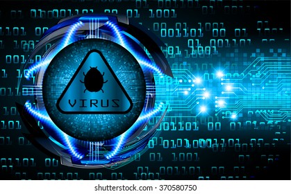 identifying a computer virus. Antivirus protection and computer security concept. PC. vector one zero. scan. technology digital website internet web. vector