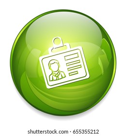 identity badge icon
