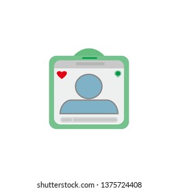 Identity board with profile
