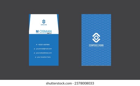 Identity card design, business card design, professional identity card template, business card template