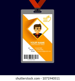 Identity card design template.