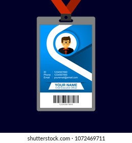 Identity card design template.