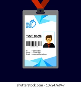 Identity card design template.