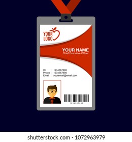 Identity card design template.