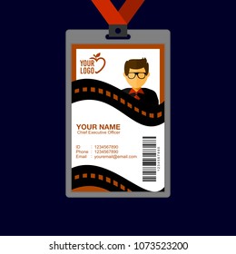 Identity card design template.