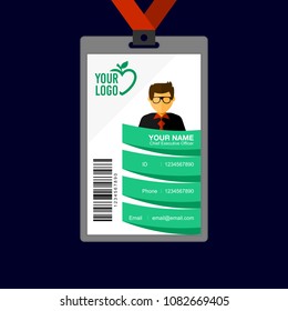 Identity card design template.