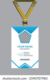 identity card design template illustrator file 
