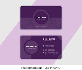 Identity card design template. Modern creative professional business card template design.