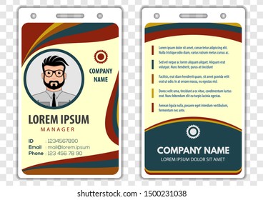 Identity Card Design Template. Vector illustration