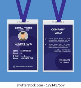 identity card design vector template