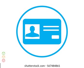 identity card, a document icon, vector illustration eps10