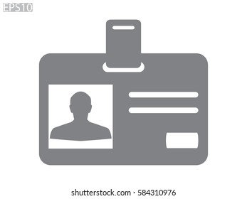identity card, a document icon, vector illustration eps10
