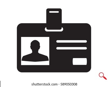 identity card, a document icon, vector illustration eps10