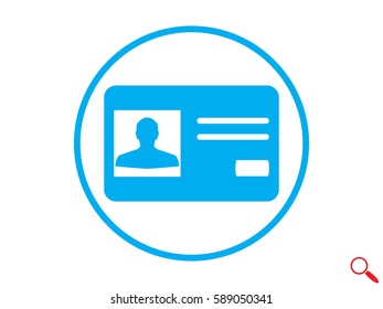 identity card, a document icon, vector illustration eps10