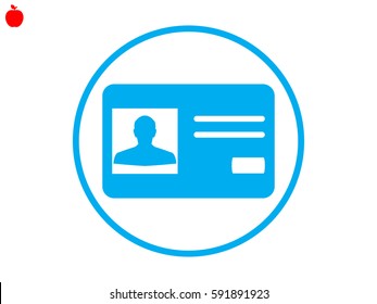 identity card, a document icon, vector illustration eps10