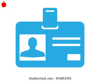 identity card, a document icon, vector illustration eps10