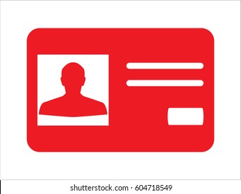 identity card, a document icon, vector illustration eps10