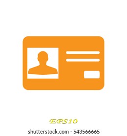identity card, document, vector illustration eps10