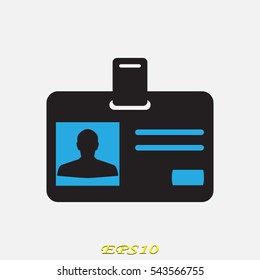 identity card, document, vector illustration eps10