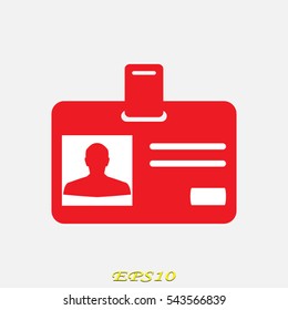 identity card, document, vector illustration eps10