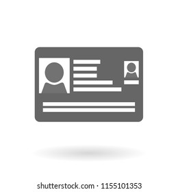 Identity card icon