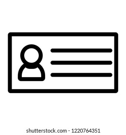 identity card icon