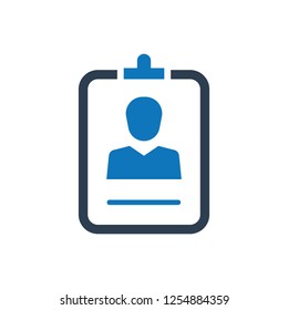 Identity card icon