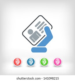 Identity card icon