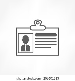 identity card icon